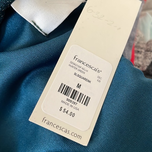 NWT  Francesca’s Alice Square Neck Dress M - Picture 8 of 8